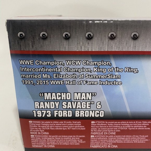 Jada 1:24 Scale 1973 Ford Bronco w "Macho Man" Randy Savage 32046 New in Box - Picture 8 of 10